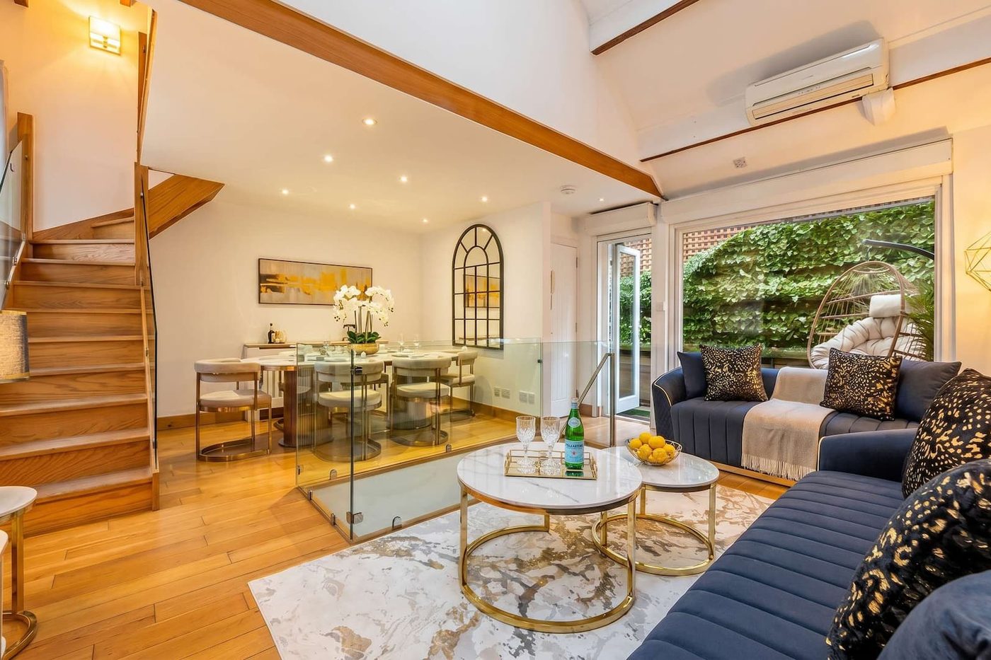 Knightsbridge luxury duplex living room near Harrods